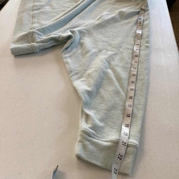 Gap Love by Gap Terry Long Sleeve Cropped Top Mint Green Long Sleeve Crew Neck - Picture 8 of 12